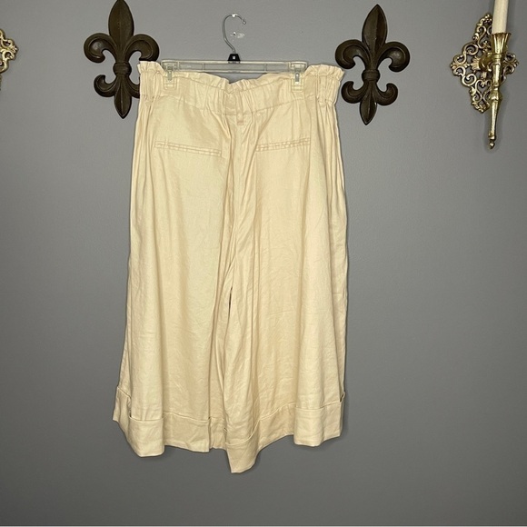 Lane Bryant khaki elastic rouge waist wide leg lightweight pants size 18/20 - Picture 4 of 5